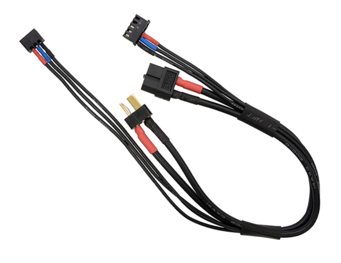 ハイテック】 XT60 ディーンズ 2S用コネクタケーブル 1P 2P